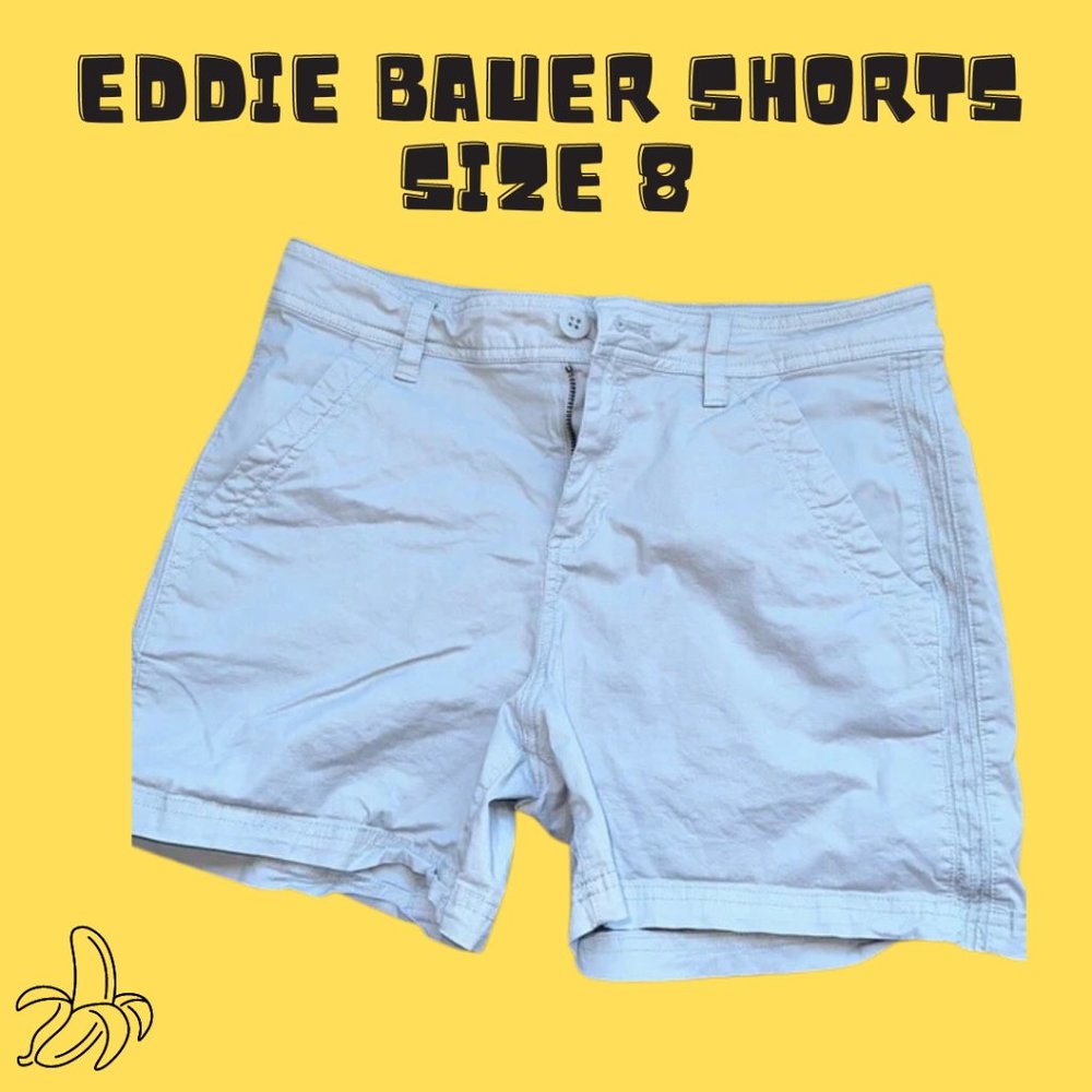 🟡 Eddie Bauer Shorts | Size 8 | Soft Gray 🟡